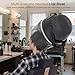 BarberPub 1000W Hooded Hair Bonnet Dryer with Stand, Height Adjustable Floor Standing Rolling Base, Beauty Salon Equipment with 360° Rotation VHD08 (Black)