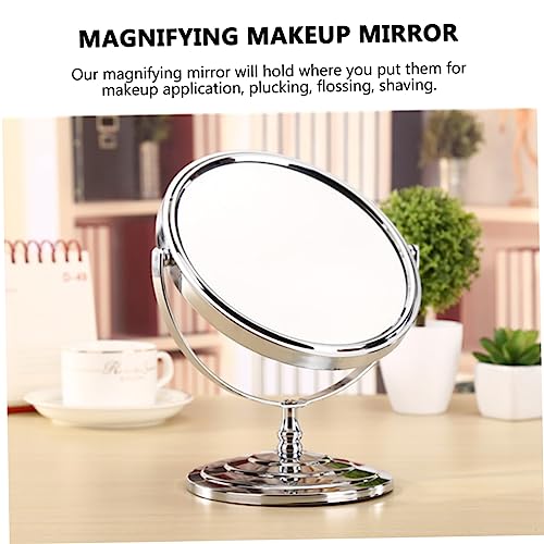 Espejo de maquillaje Ipetboom doble cara con soporte giratorio miniatura 6