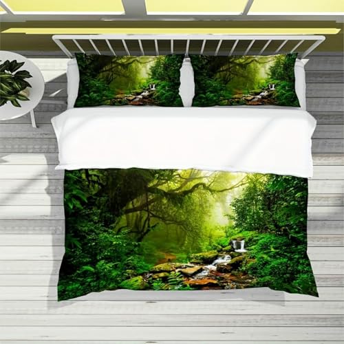 Housse de couette forêt verte pour une décoration de chambre d'adolescent - 7