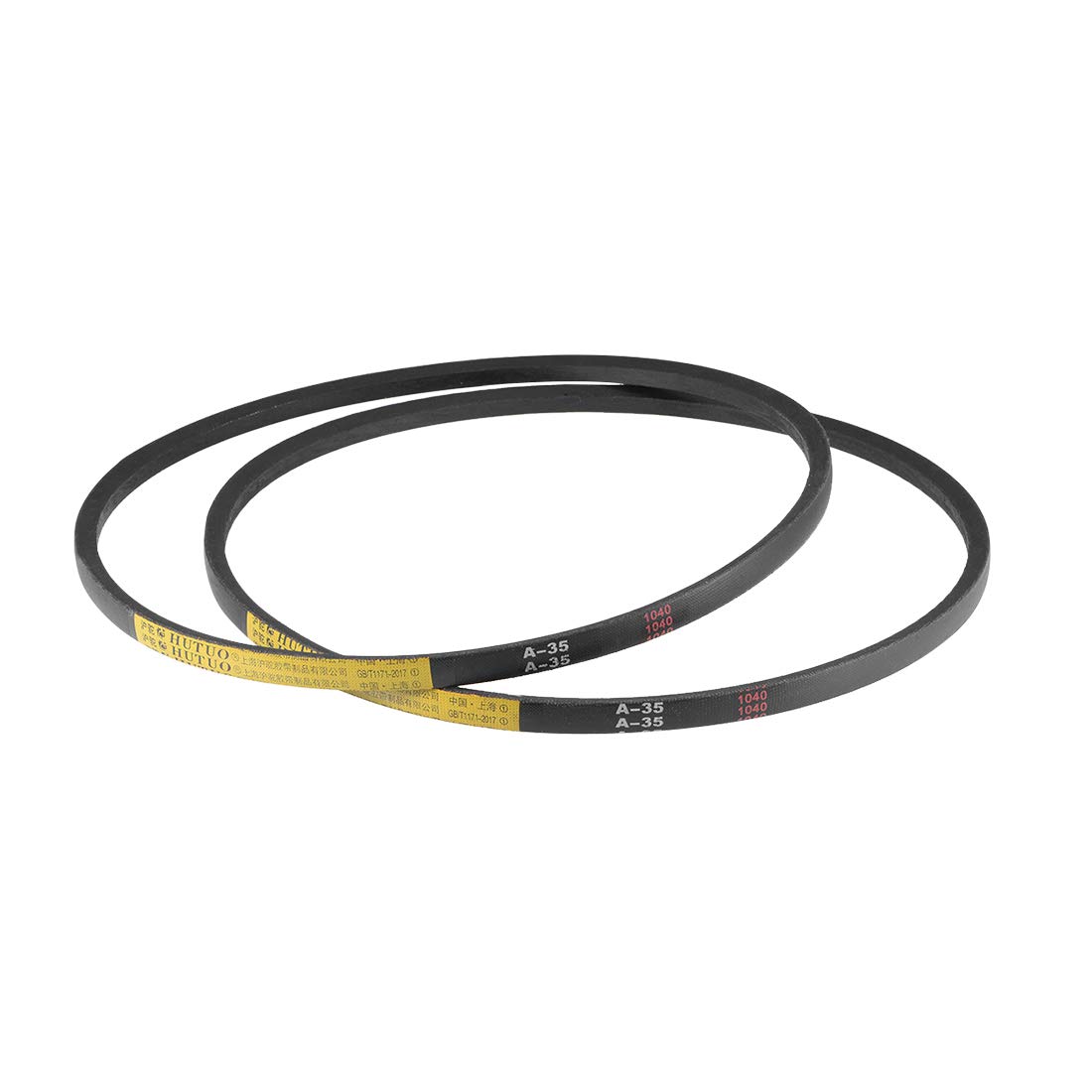 uxcell A35 Drive V-Belts 35" Pitch Length 13mm Width 8mm Thick JIS Standard A-Section Rubber Drive Transmission Belt 2pcs