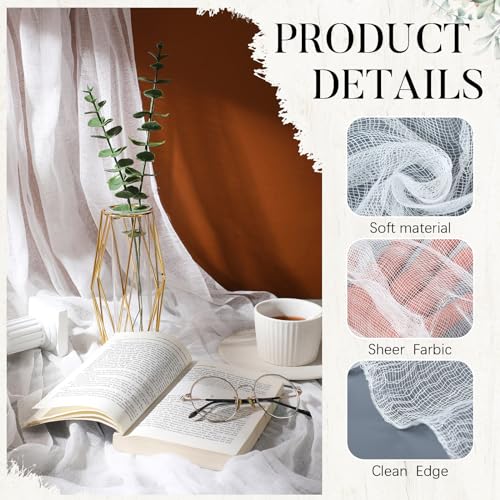 Premium Grade 10 Cheesecloth Roll - 70 Yards of 100% Unbleached Cotton Fabric for Straining, Cooking, DIY Crafts, and Elegant Wedding Decor 4 Premium Grade 10 Cheesecloth Roll - 70 Yards of 100% Unbleached Cotton Fabric for Straining, Cooking, DIY Crafts, and Elegant Wedding Decor - Image 3