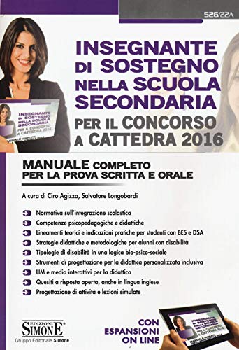 Insegnante Di Sostegno Nella Scuola Secondaria: PER IL CONCORSO A CATTEDRA 2016