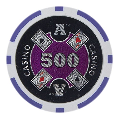 Jetons de poker en argile Brybelly Ace Casino haut de gamme