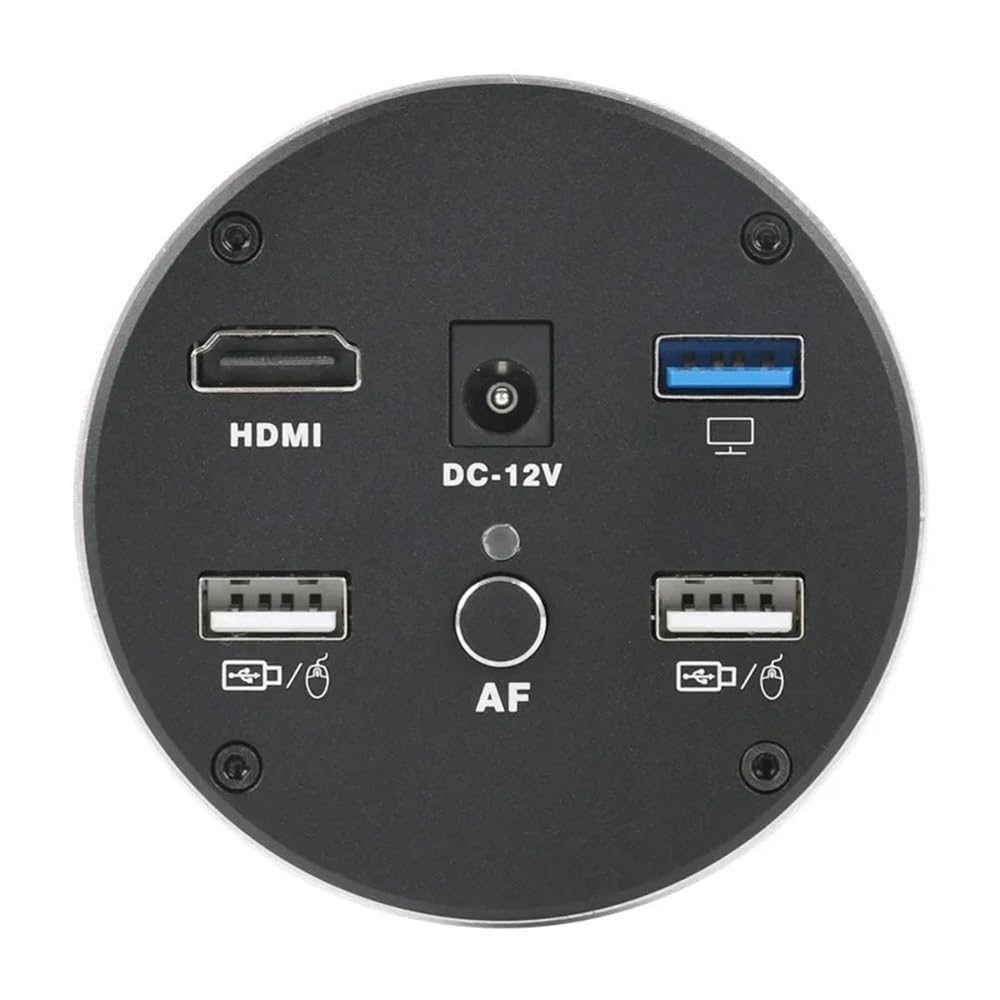 Mikroskop-Zubehör-Set, 4K 1080P Autofokus, HDMI, USB, UHD, digitale Videomikroskopkamera, IMX334, 1/1,8 Zoll CMOS-Sensor, Messhilfen mit 200-facher Objektivvergrößerung, Lichtmikroskop-Objektträger