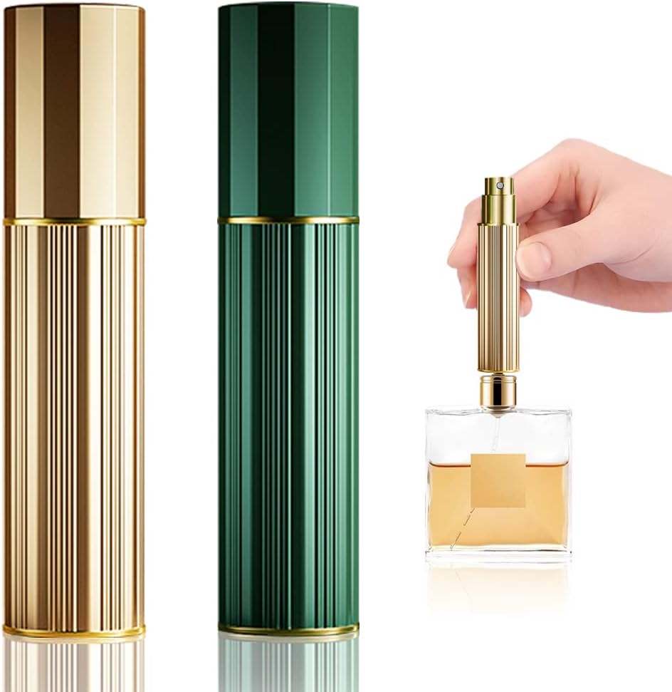 2 stuks 5 ml mini-parfumverstuiver, draagbare navulbare verstuiver, parfumverstuiver, navulbaar, spuitfles voor handtas, reizen, vakantie