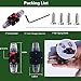 Tiwerlfe 20 Amp Circuit Breaker Manual Reset Waterproof Inline Fuse Inverter for Car ATV Marine Trolling Motors Boat Power Protect 12V-48V DC, with Inner Hexagon Tool & Screw
