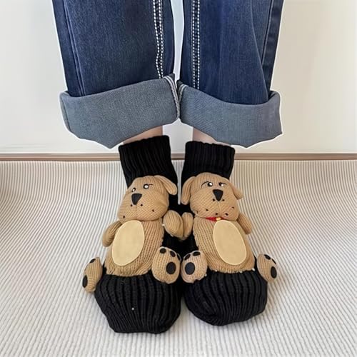 Image of Women's Thick Knit Skid proof Warm Casual Floor Carpet Socks