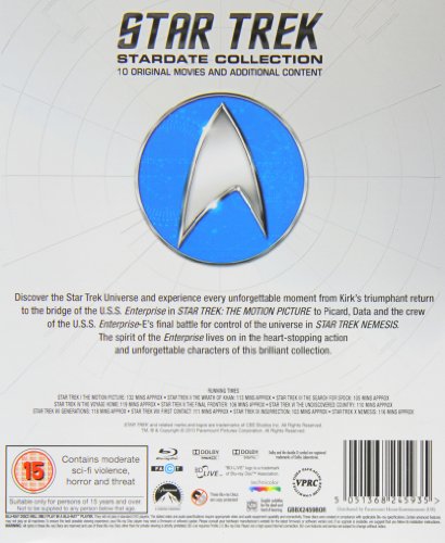 Star Trek: Stardate Collection - Movies 1-10 [Blu-ray] [1979] [Region Free] image 4