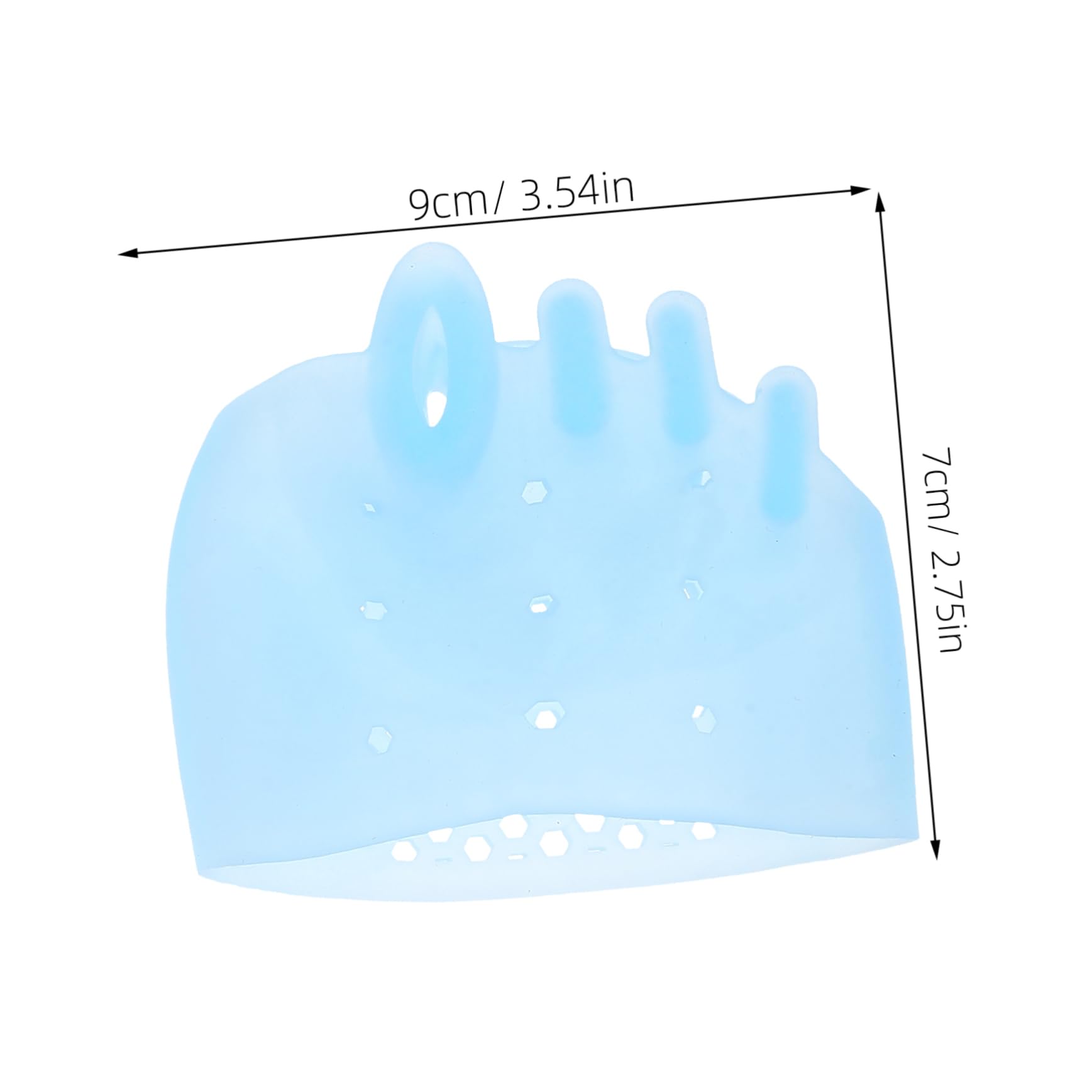 Beavorty 4 Pairs Silicone Toe Separators For Women Forefoot Pads Honeycomb Toe Cushions For Bunions Overlapping Toe Corrector