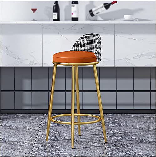 Tabouret de bar avec repose-pieds et structure en métal