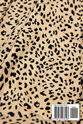 Notebook: Leopard Print Composition Notebook - College Ruled 110 Pages - 6 x 9: Notebook - Image 2
