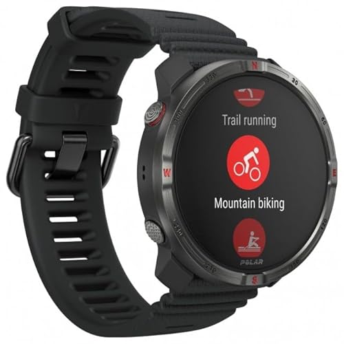 Polar Grit X2 Outdoor Multisport GPS Uhr - AMOLED Display, Offline Karten, Dual-Frequency GPS, Handgelenk EKG, Elixir Biosensing, TrainingPeaks, SpO2, bis zu 7 Tage Akkulaufzeit