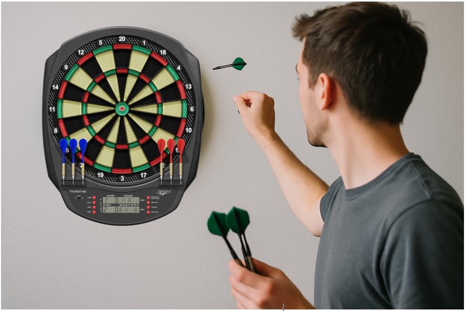 Jeu De Fléchettes électronique Carromco STRIKER-401, Neuf, Avec Adaptateur