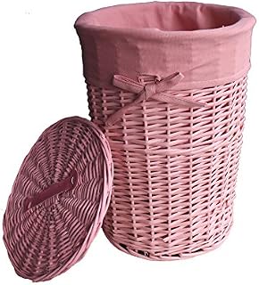 dvier Laundry Basket h.54 cm cm Wicker Pink