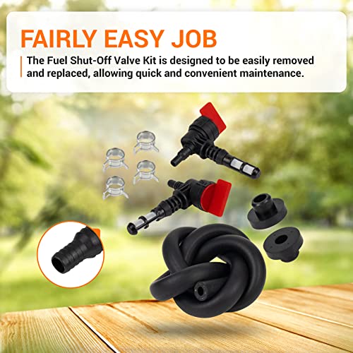 Bluestars 192980GS 90 Degree Fuel Shut Off Valve Service Kit - For Bs 78299Gs 80270Gs Kohler 25 462 03-S 25-462-03-S Rotary 13116 Portable Generator Lawn Mowers Pressure Washer thumb #5