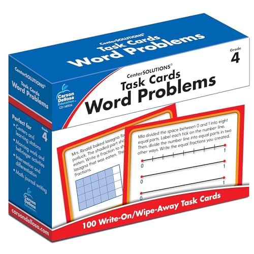 Task Cards: Word Problems Grade 4 Board Game