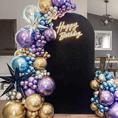 Image of 120Pcs 5 Inch Metallic Silver Balloons, Metallic Chrome Silver Latex Balloons, Mini Small Balloons for Birthday Wedding Party Decorations. (Silver)