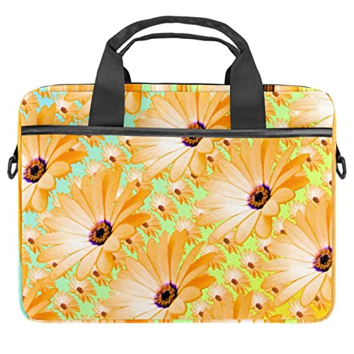 Sacoche ordinateur 13 pouces chic motif marguerites aux finitions soignées