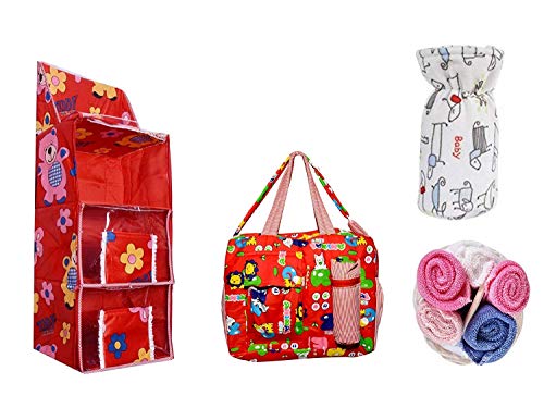 Image of New Born Baby Gift Set for 0-6 Month Baby (Clothes, Feeding, Bag and Toys) (9 Piece Set (Premium))