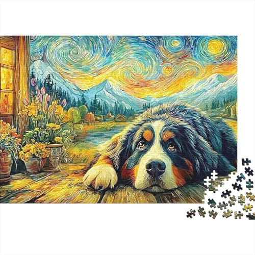 Puzzle de Boyero de Berna de 1000 piezas para relajarte en casa y decorar tu salón
