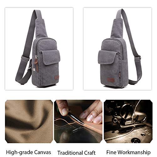 FANDARE Borstzak heren schoudertas slingbag rugzak 7,9 inch iPad Sling Bag zeildoek tas schoudertas sporttas voor… - Image 4
