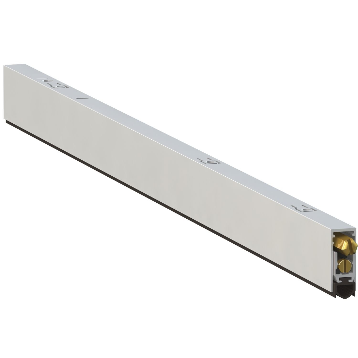 Guarnizione per porta T017 su un lato, in alluminio naturale, lunghezza 530 mm | paraspifferi