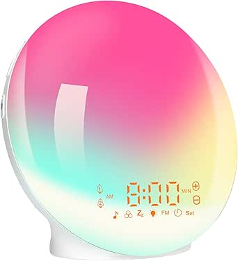 Réveil lumineux pour enfant avec oreilles d'ours