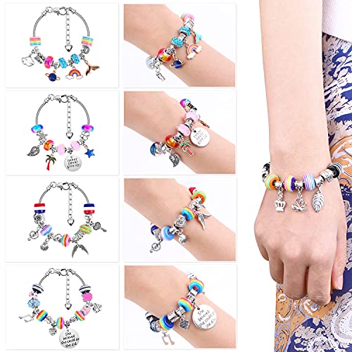 Flasoo CBM-02 Bracelet Making Kit, 85Pcs Charm Bracelets Kit thumb #1