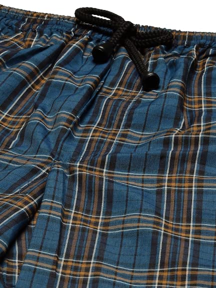 Image of SOJANYA (Since 1958 Men's Cotton Checked Nightsuit Set