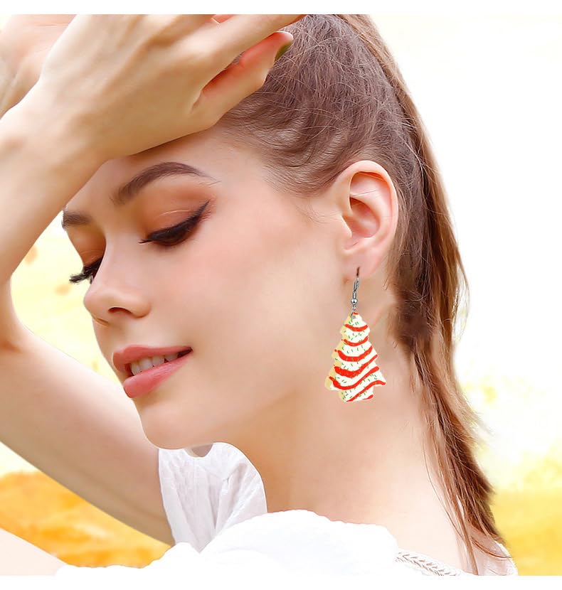 Acrylic Holiday Earrings for Women,Love Heart Earrings Earrings Red Pink Drop Dangle Love Earrings for Couples Valentine's Day Festive Holiday Accessory2