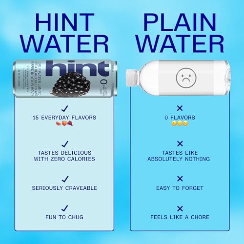 Image of Hint Canned Water Zero Sugar 0 Calories - Blackberry (12 pack)