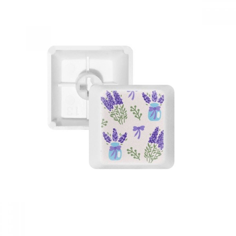 Keycaps PBT Lavande pour Clavier Mécanique Violet et Blanc