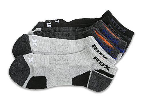 RBX Active Boys 10 Pack Socks BLACK GREY   7-8.5