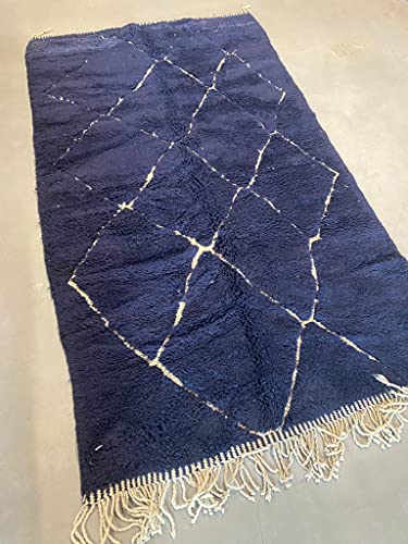 Marokkanische Beni Mrirt Berber Teppich Orient Teppich - 100% handgewebte natürlich Tribal Wolle Teppich - Diamant… – Bild 4