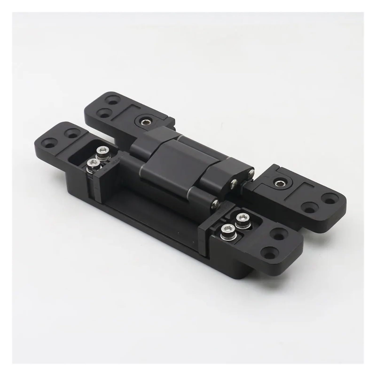 YMUGUEGH 180 degree Invisible hinge zinc alloy heavy duty 3D adjust concealed hinge(B1lack)
