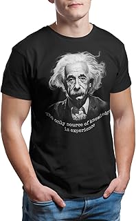 Camisetas La Comena 8022" Camiseta Inspiradora 'Einstein: Experiencia y Conocimiento'