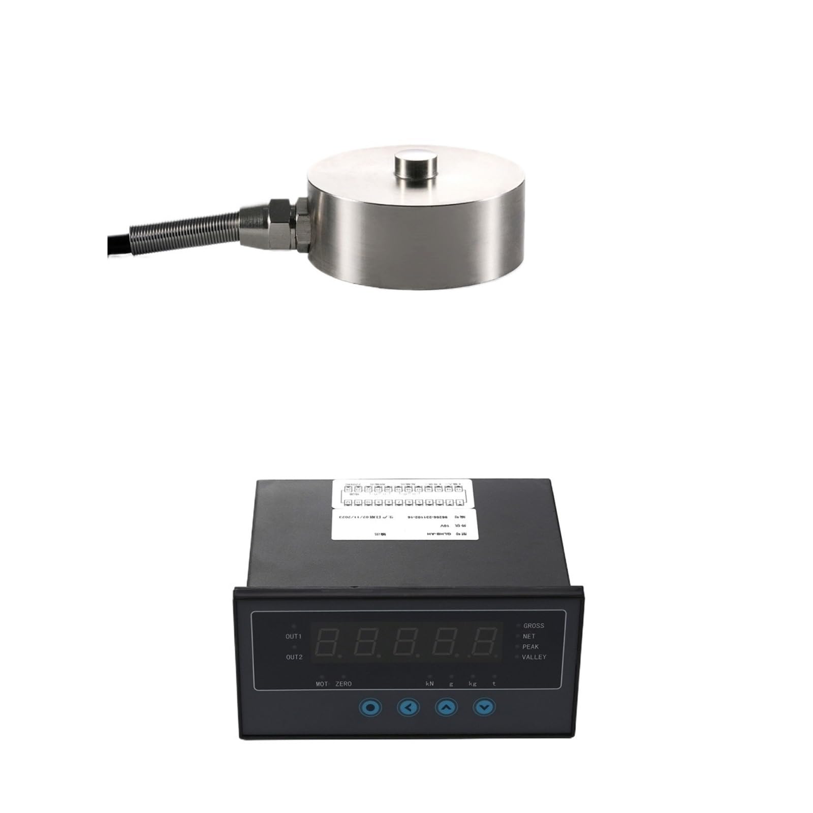 MXXDMOPD Load Cell Sensor with Indicator Display Compression Force Weight Pressure 30KG 50KG 100KG 200KG 300KG 500KG(200KG and Indicator)