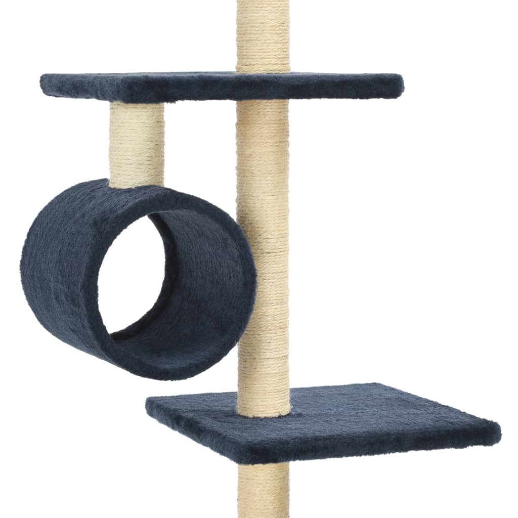 Sizal Drzewo dla kota, 260 cm, ciemnoniebieskie