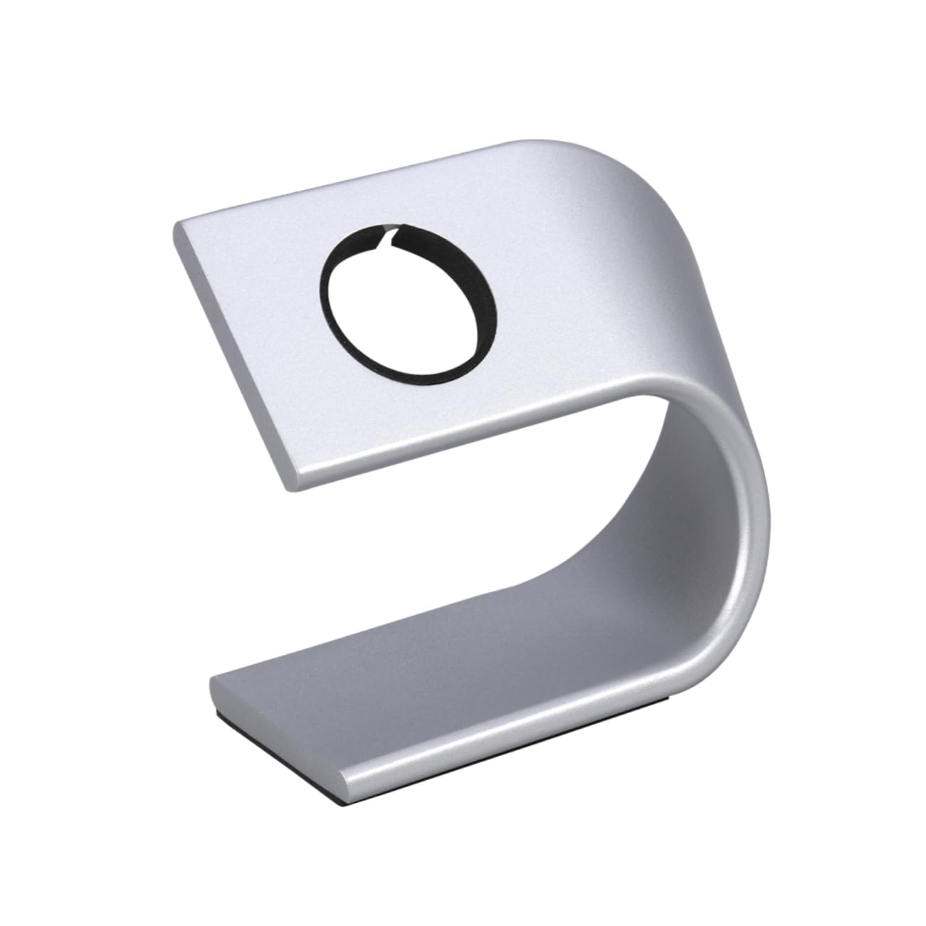 Soporte de carga u shape para reloj de mesa base plateada estable Hemobllo 8