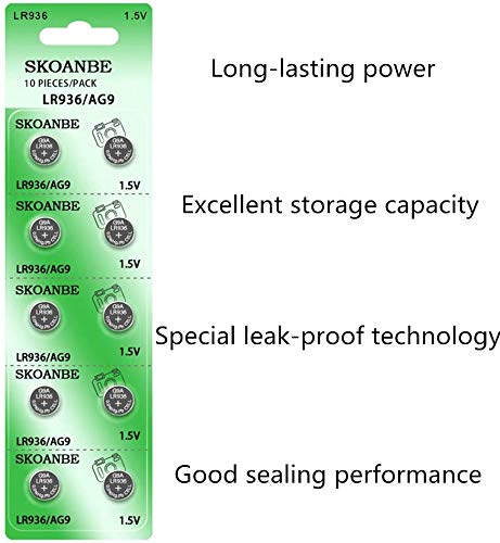 SKOANBE SR936SW 394 1.55V Watch Battery(20-Pack)