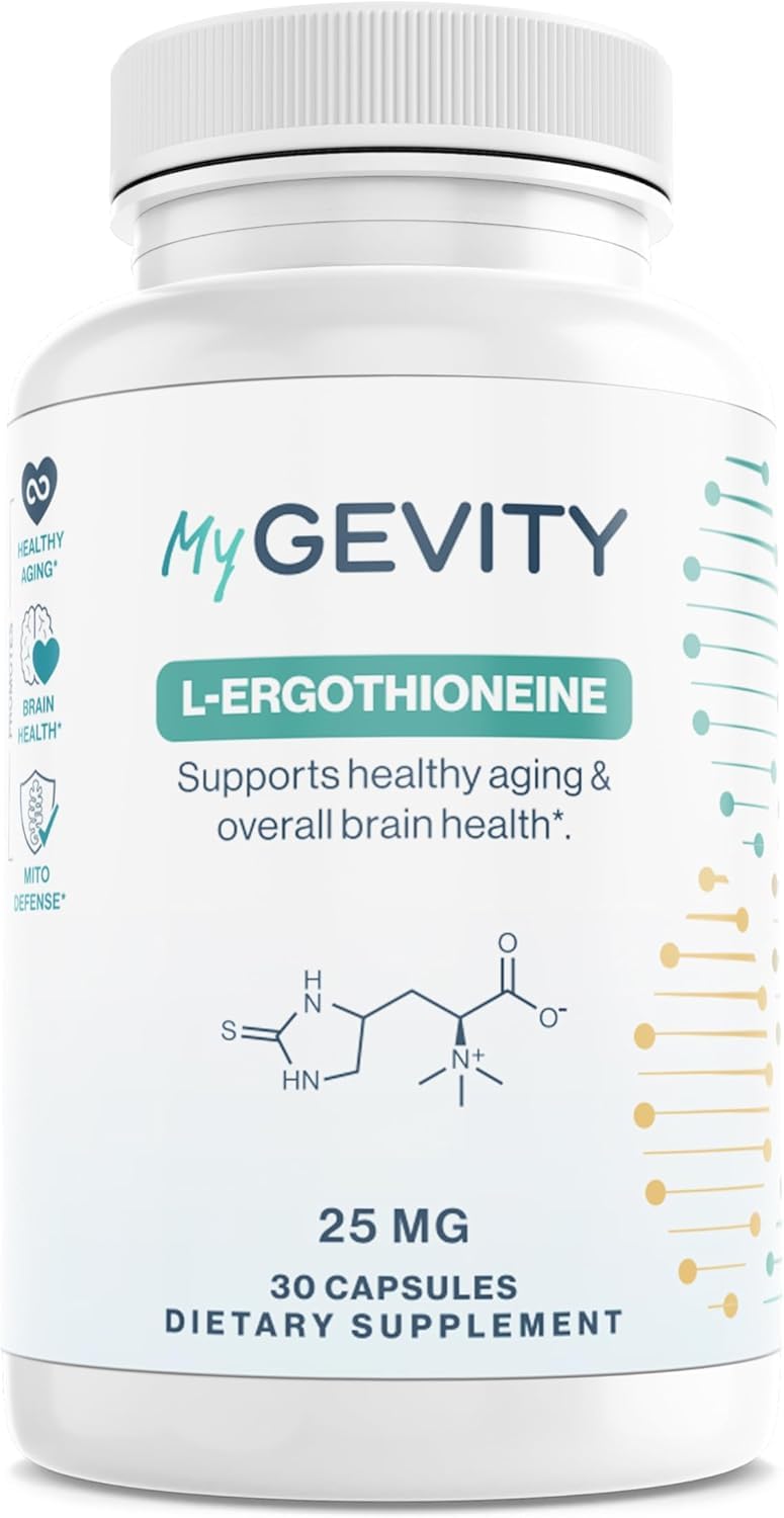 Ergothioneine 25mg – Zero Synthetic Fillers, 99.9% Pure, Fermented