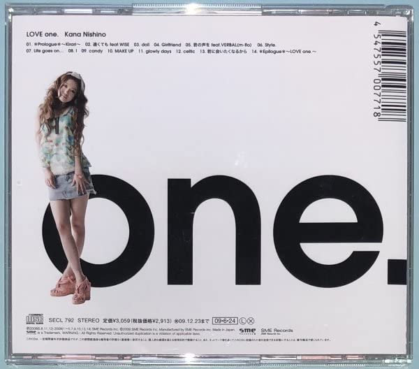 Amazon.co.jp: 極 帯有CD 西野カナLOVE one. 遠くても feat