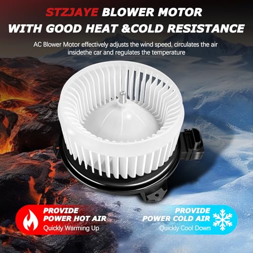 Image of 700194 AC HVAC Heater Blower Motor Fan Front Compatible with Honda for Civic 2006-2011, for Jeep for Wrangler 2007-2010 75821, 79310SNAA01, 79310-SNA-A01, PM9177