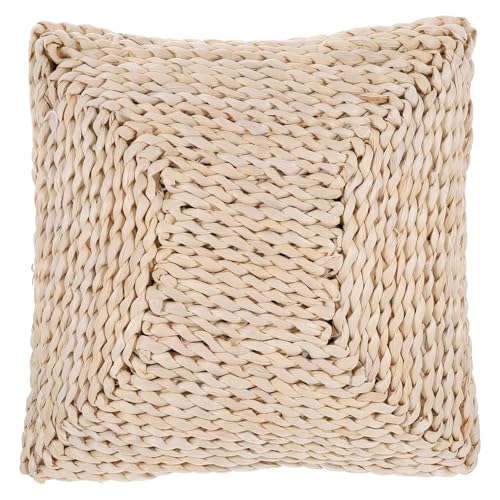 Cabilock Cojín De Meditación Tejido De Paja Grueso 6-10cm, Almohadilla para Sentarse, Material Natural, para Adultos, Uso Interior En Hogar y Zona De Yoga