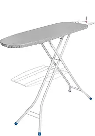 Metaltec Tábua De Passar Roupa 1001 Top Plus Em Aço Robusta E Resistente Com Suporte Para Ferro - Capa Forro 100% Algodão Térmico