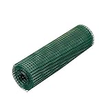 [page_title]-Gartenzaun Maschendraht Zaun Schweißgitter Wildzaun Gitterzaun Volierendraht Voliere Drahtgitter Drahtzaun Forstzaun Maschendrahtzaun Länge: 5m (PVC ummantelt, 50cm (H) I 12,7x12,7mm I 0,75 mm)