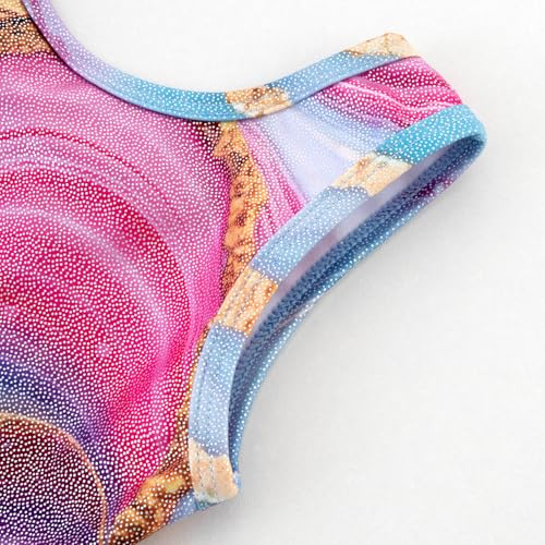HOZIY Gymnastics Leotards for Girls with Shorts Biketards Dance Tumbling Outfits Matching Scrunchies 1-12 Years Old