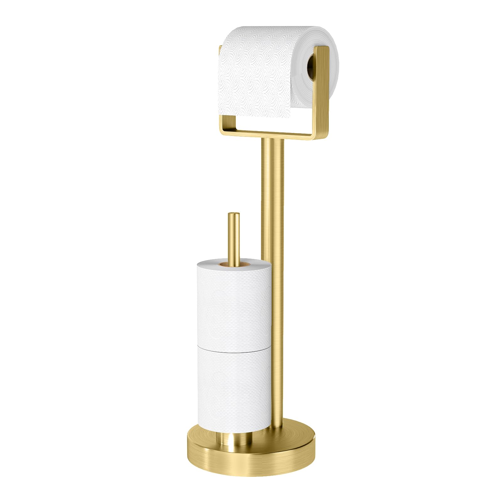 YUMORE Heavy Duty Toilet Paper Holder Stand, Extra-Weighted Base No Tipping — Amazon image 9
