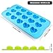 Silicone Molds, SENHAI 3 Pack Candy Chocolate Mold Ice Cube Trays Non-Stick Baking Molds for Making Cake Muffin Cupcake Gummies Cookies Jelly - Star, Heart & Seashell Shape, Fun
