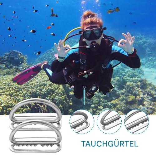 Correa de peso de buceo con clip ligero de repuesto para snorkeling y escalada en roca 2